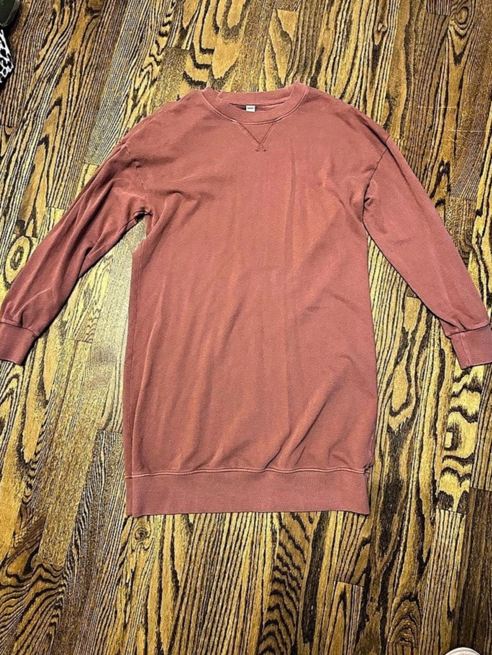 Comfort Colors Garment-Dyed Crewneck Sweatshirt dress - red pink